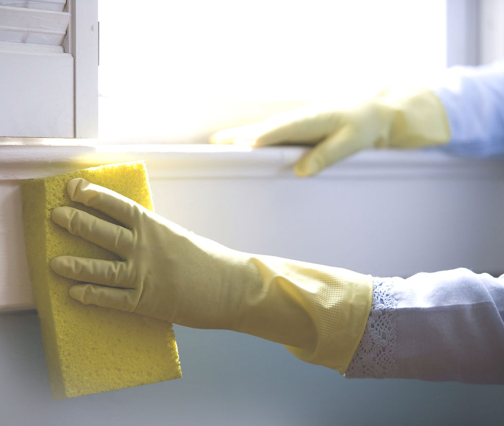 Cleaning With Sponge