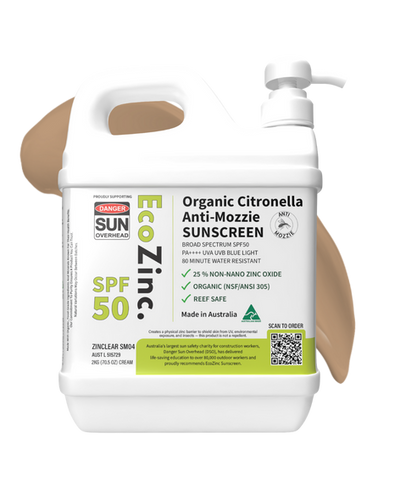 Mozzie Barrier Zinc Sunscreen | DEET-Free SPF50 | EcoZinc