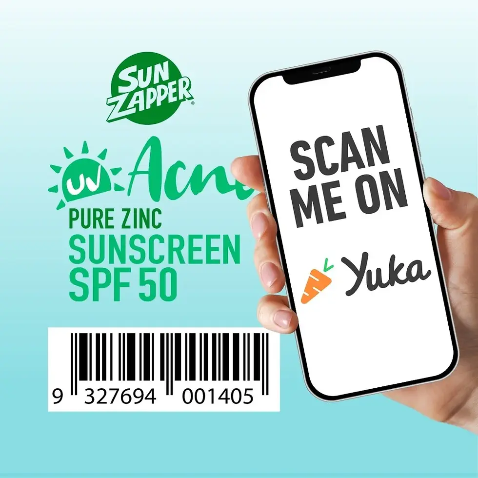 Thumbnail: NEW - Acne Pure Zinc Sunscreen Cream 100g SPF 50 — Sun Zapper