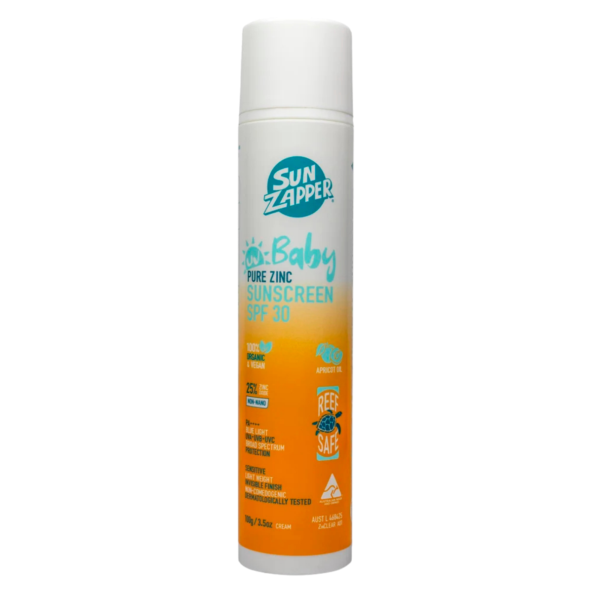 NEW - Baby Pure Zinc Sunscreen Cream 100g SPF 30 — Sun Zapper