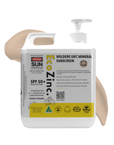 Welders Zinc Sunscreen SPF50+ UVC Protection | EcoZinc