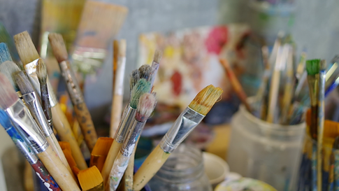 Paintbrushes from art class