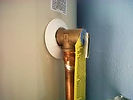 Safety temperature and pressure valve & up to 3' of piping with every water heater installation