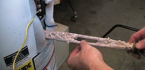 photo of spent water heater element