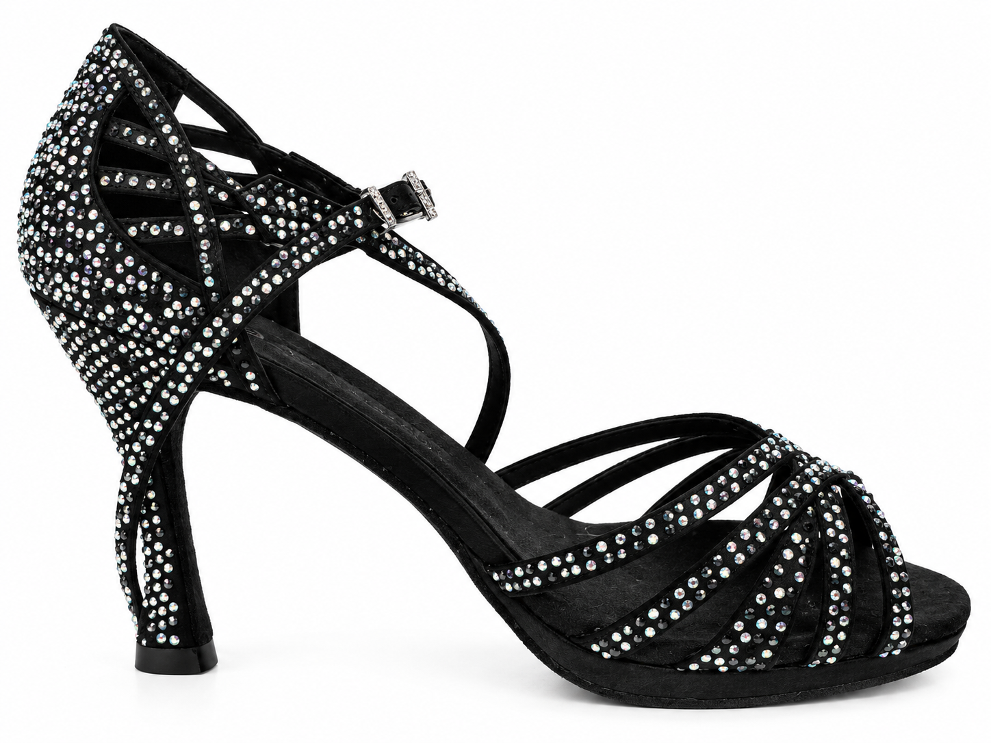 Scarpa da ballo Z39 con plateau e strass