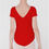 Miniatura: Body a manica corta Pirouette Rosso