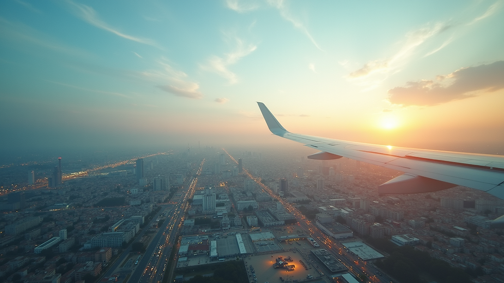 Vista aérea de un centro de distribución moderno