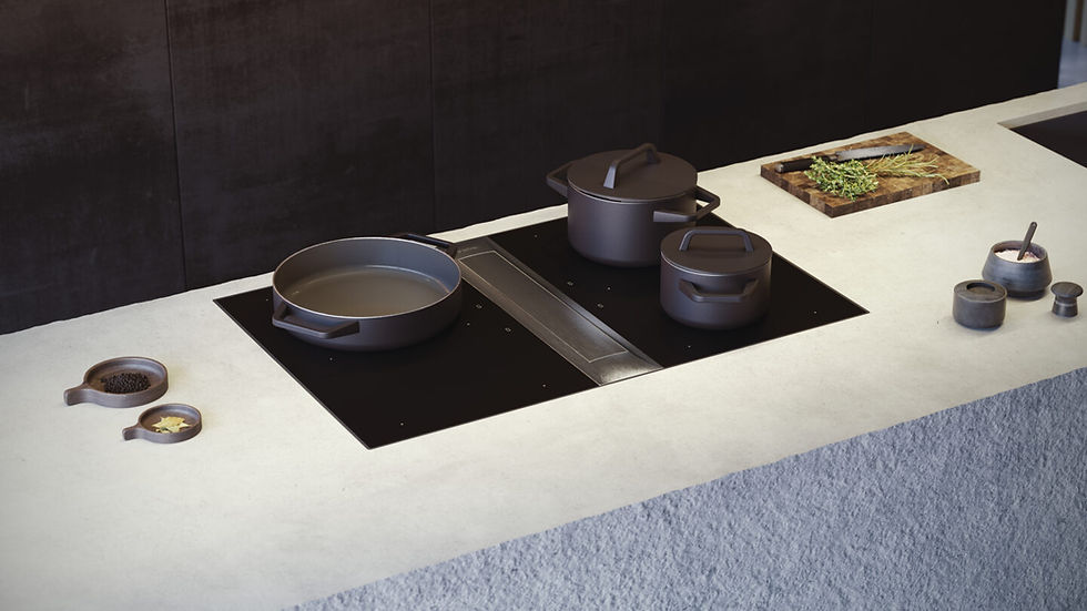 BORA PKAS3FIABR Professional 3.0 Modular Hob with Extractor in Matt Black