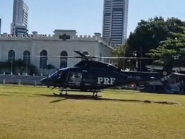 MOTOCICLISTA SOFRE TRAUMATISMO CRANIANO E É TRANSPORTADO DE HELICÓPTERO EM PALMARES