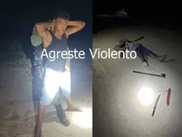 HOMEM MATA CUNHADO COM GOLPES DE MACHADO E É PRESO EM FLAGRANTE PELA PM, EM ÁGUAS BELAS