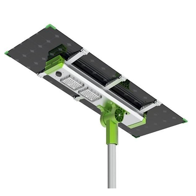 120watt Integrated Solar Light with Double Sided Panel