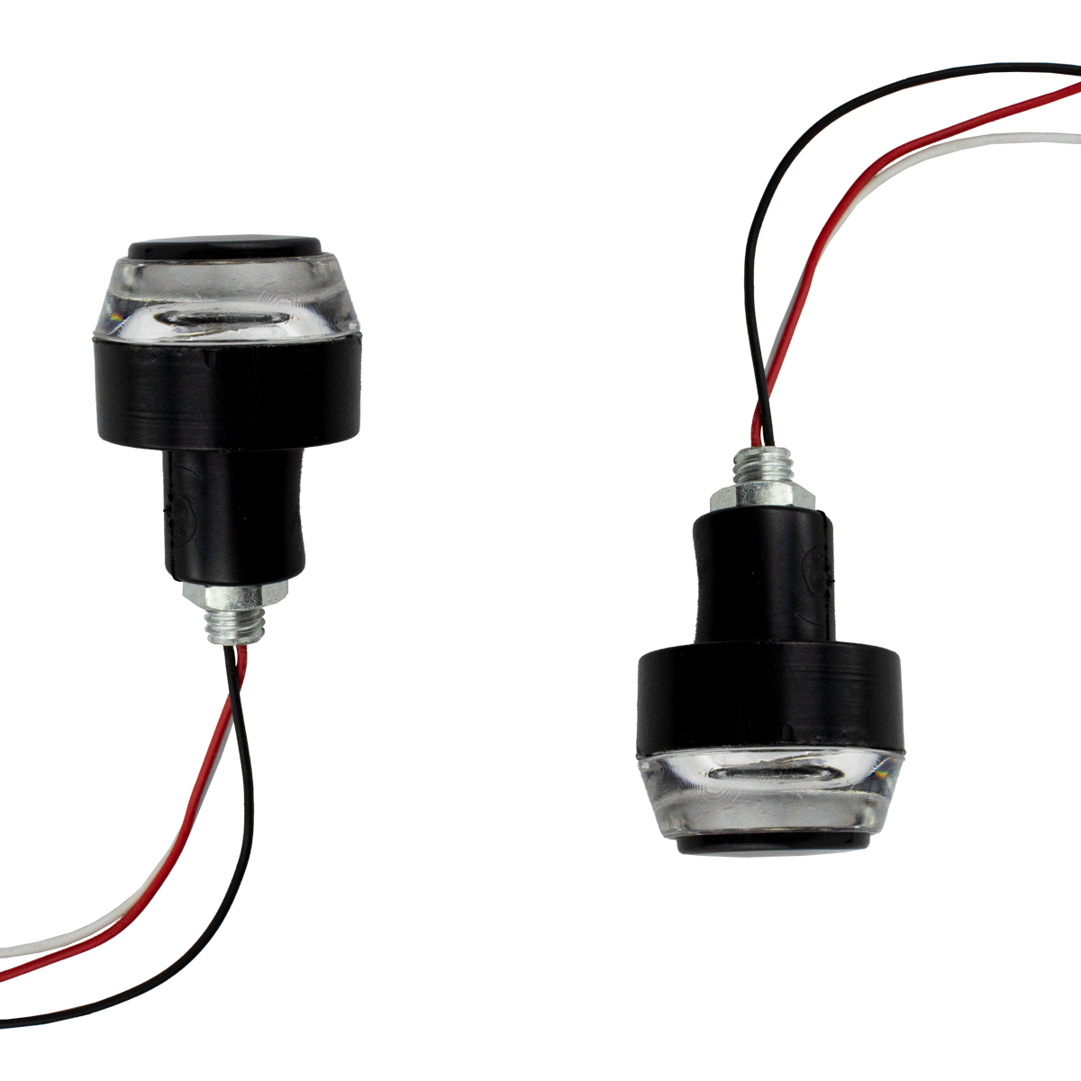 ME837 TOPE VOLANTE RACING C/LED UNIVERSAL BLANCO AZUL VZ PART'S