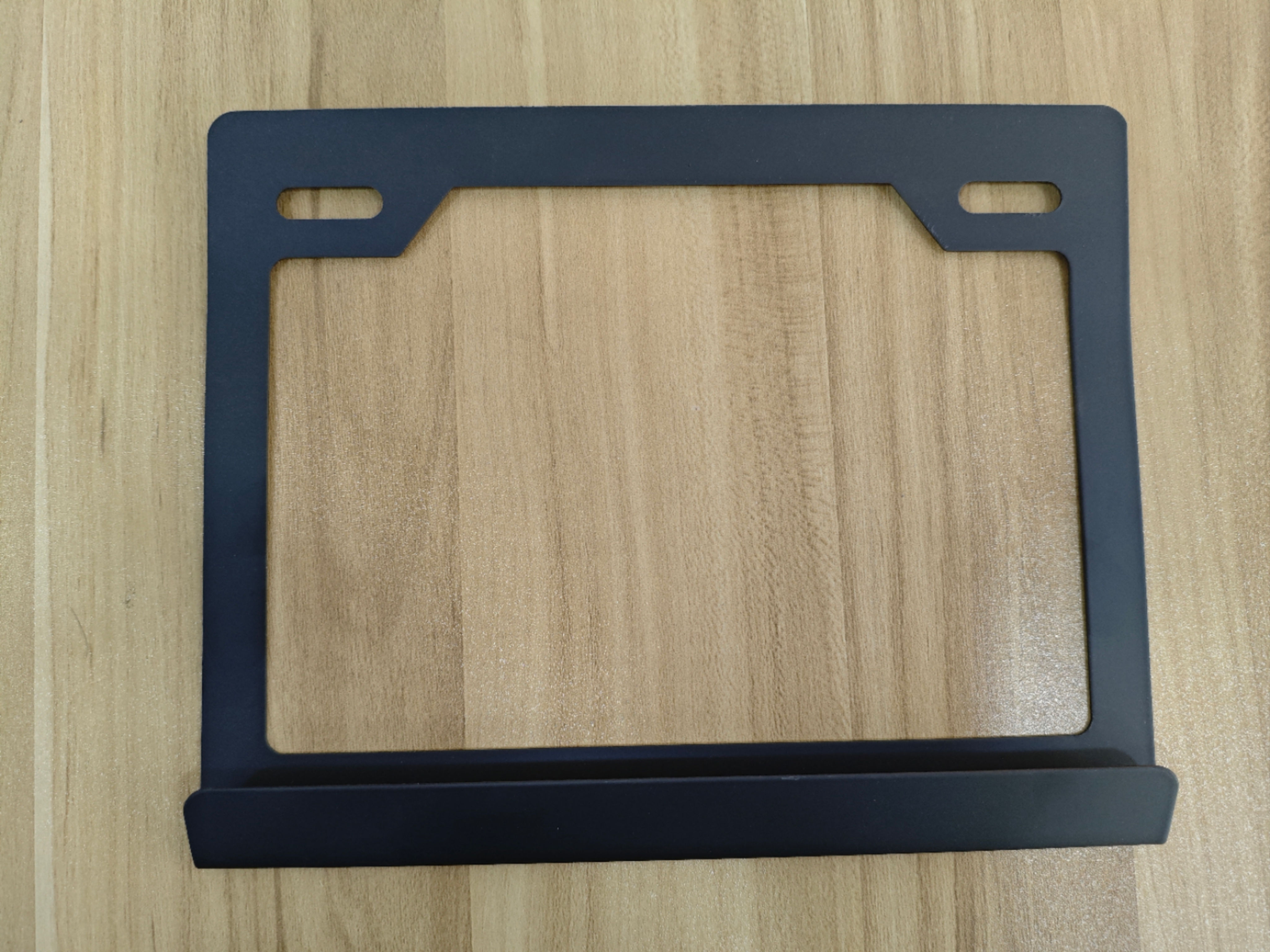 MF235 PORTA PLACA ALUMINIO UNIVERSAL NEGRO VZ PART'S