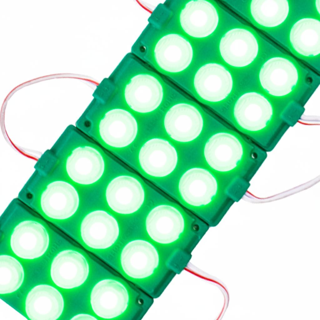 ME626 MODULO 3-LED 12V HIPER LED ENCAPSULADO VERDE MOZUKI