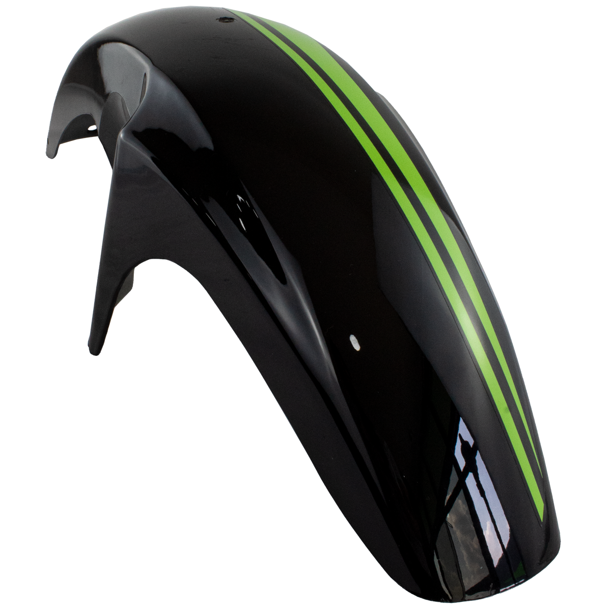 MF851 SALPICADERA DELANTERA FT150 TS 2024 VERDE CON NEGRO MOZUKI