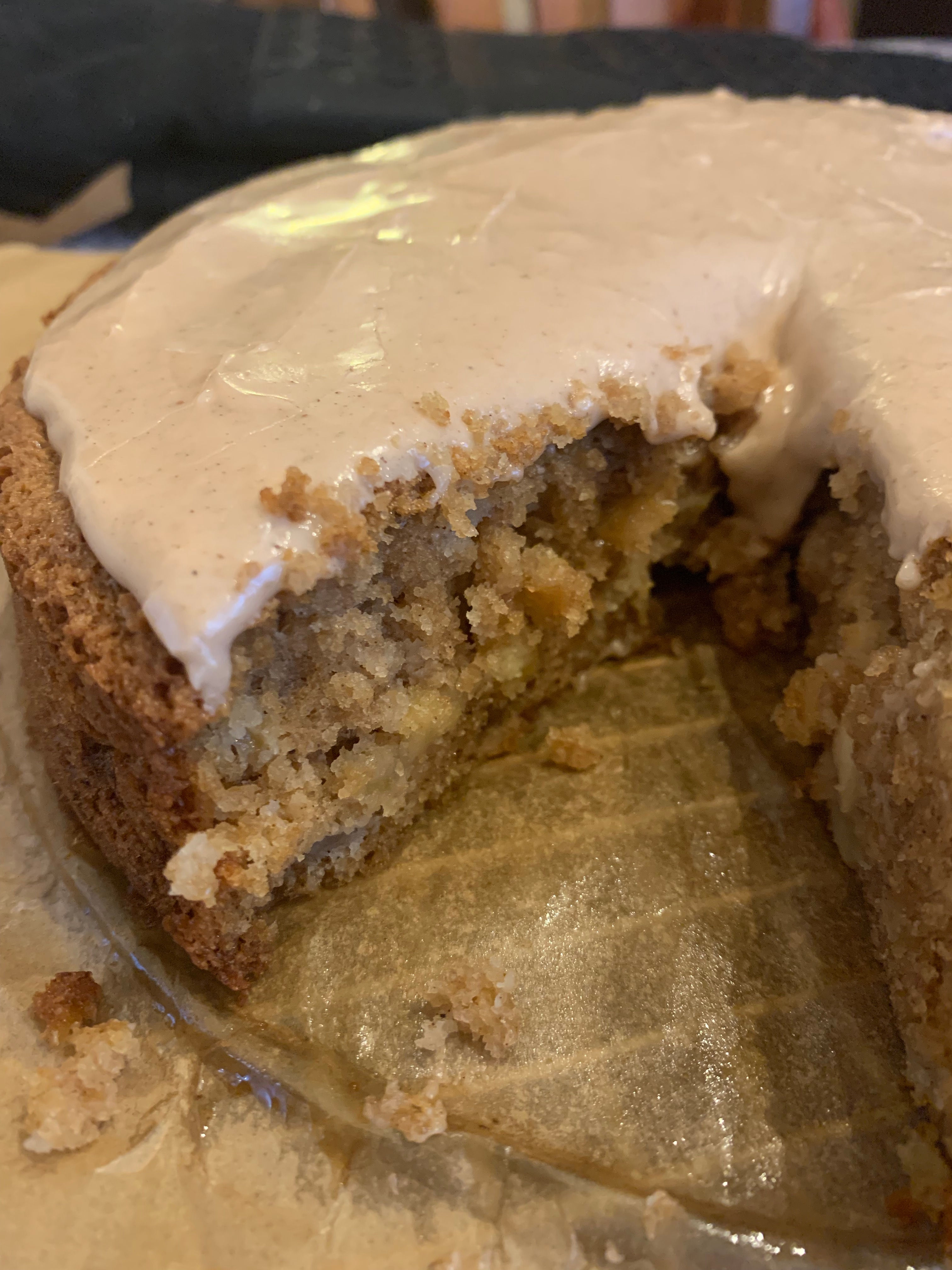 Maple Almond Apple Torte