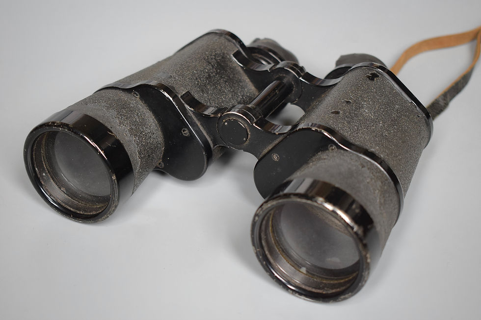 Thumbnail: Zeiss 7x50 Kriegsmarine gas mask binoculars 'blc'