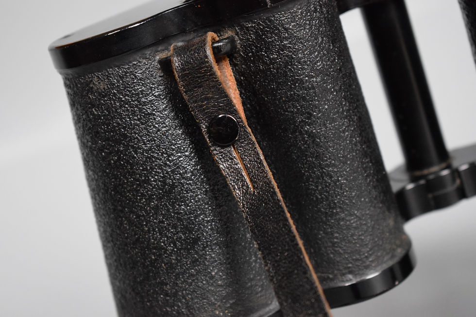 Thumbnail: Zeiss 7x50 Kriegsmarine gas mask binoculars 'blc' + case