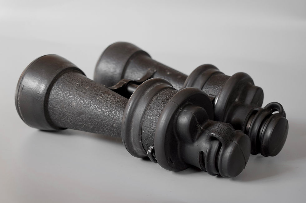 Thumbnail: Leitz 7x50 Kriegsmarine binoculars 'beh' + case 'beh 1944'