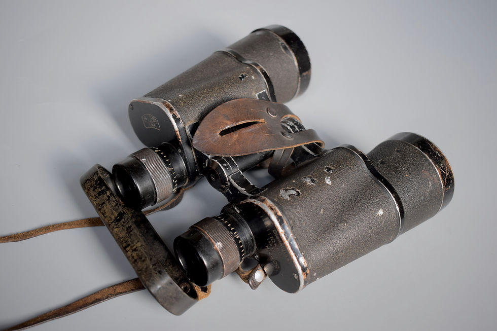 Thumbnail: Battle Damaged Carl Zeiss Jena 10x50 Dienstglas binoculars