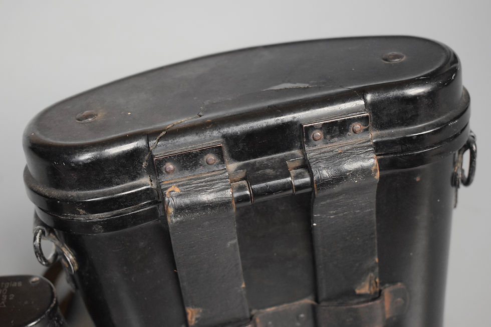 Thumbnail: 6x30 Dienstglas binoculars 'ddx' + Bakelite Case