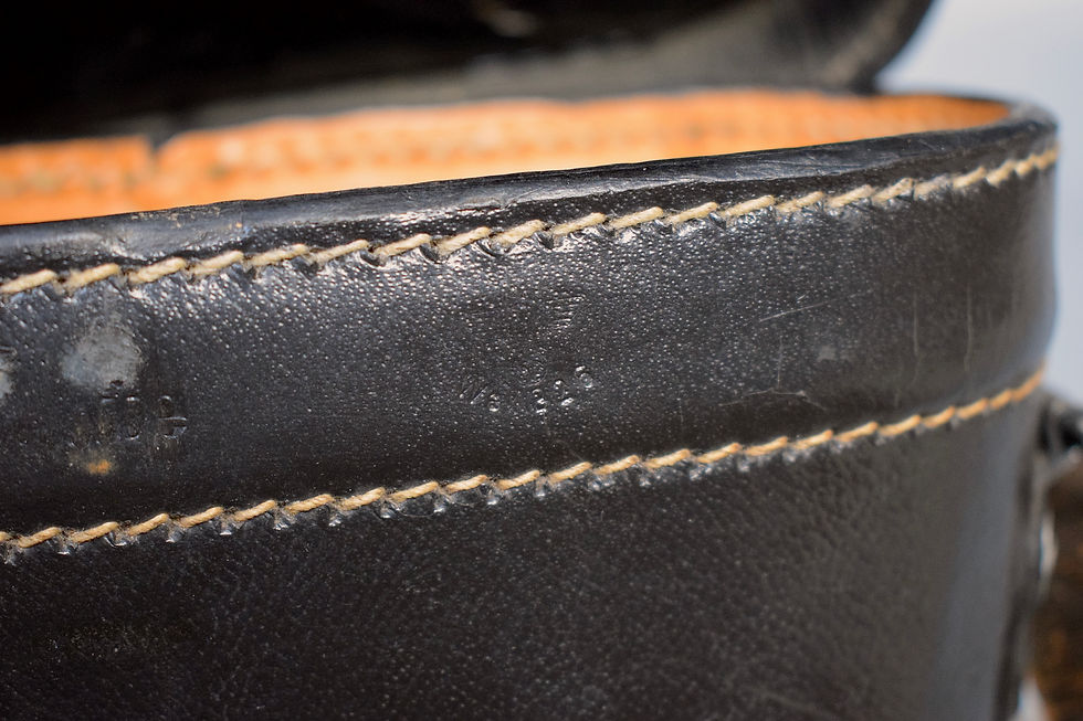 Thumbnail: 7x50 / 10x50 Presstoff binocular case 'hte 1942' + shoulder strap