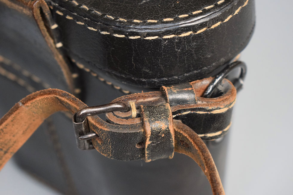 Thumbnail: 7x50 / 10x50 Presstoff binocular case 'hte 1942' + shoulder strap