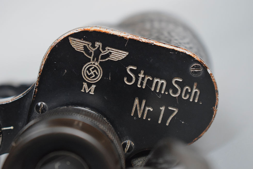Thumbnail: Zeiss 7x50 Kriegsmarine Murwik U-boat training school binoculars