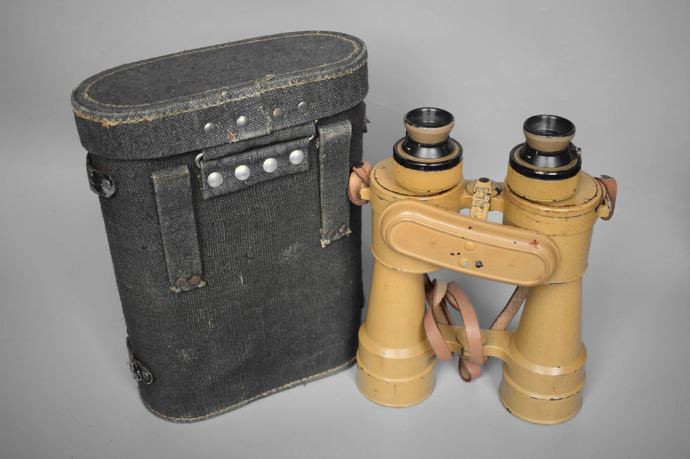 Thumbnail: Huet 10x50 Dienstglas binoculars + case