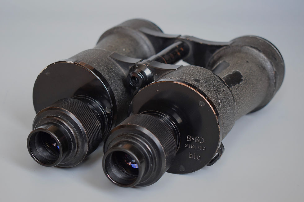 Thumbnail: Zeiss 8x60 'slim' Kriegsmarine U-boat Commander binoculars 'blc'