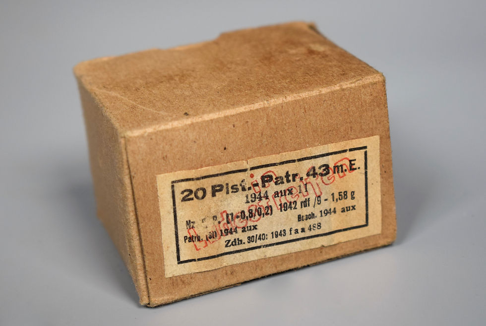 7.92x33mm 20 round Kurz ammunition box 'aux 1944'