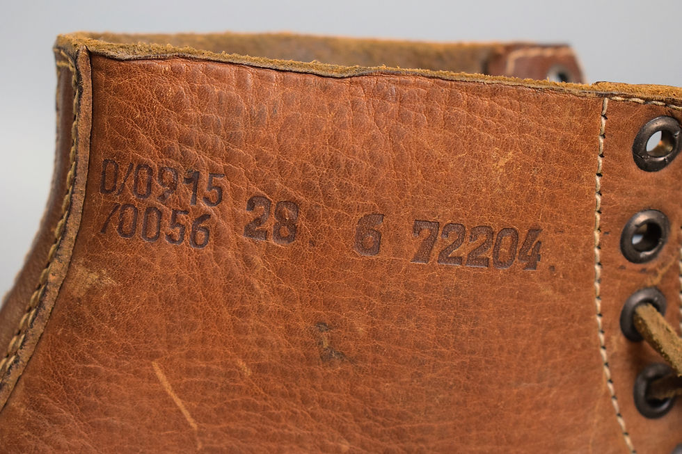 Thumbnail: Late-war M37 low boots 'RBNr 0/0915/0056'