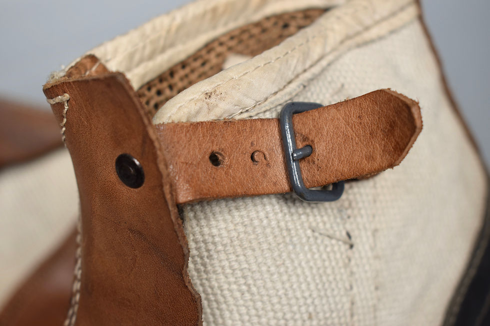 Thumbnail: Late-war wood soled canvas boots