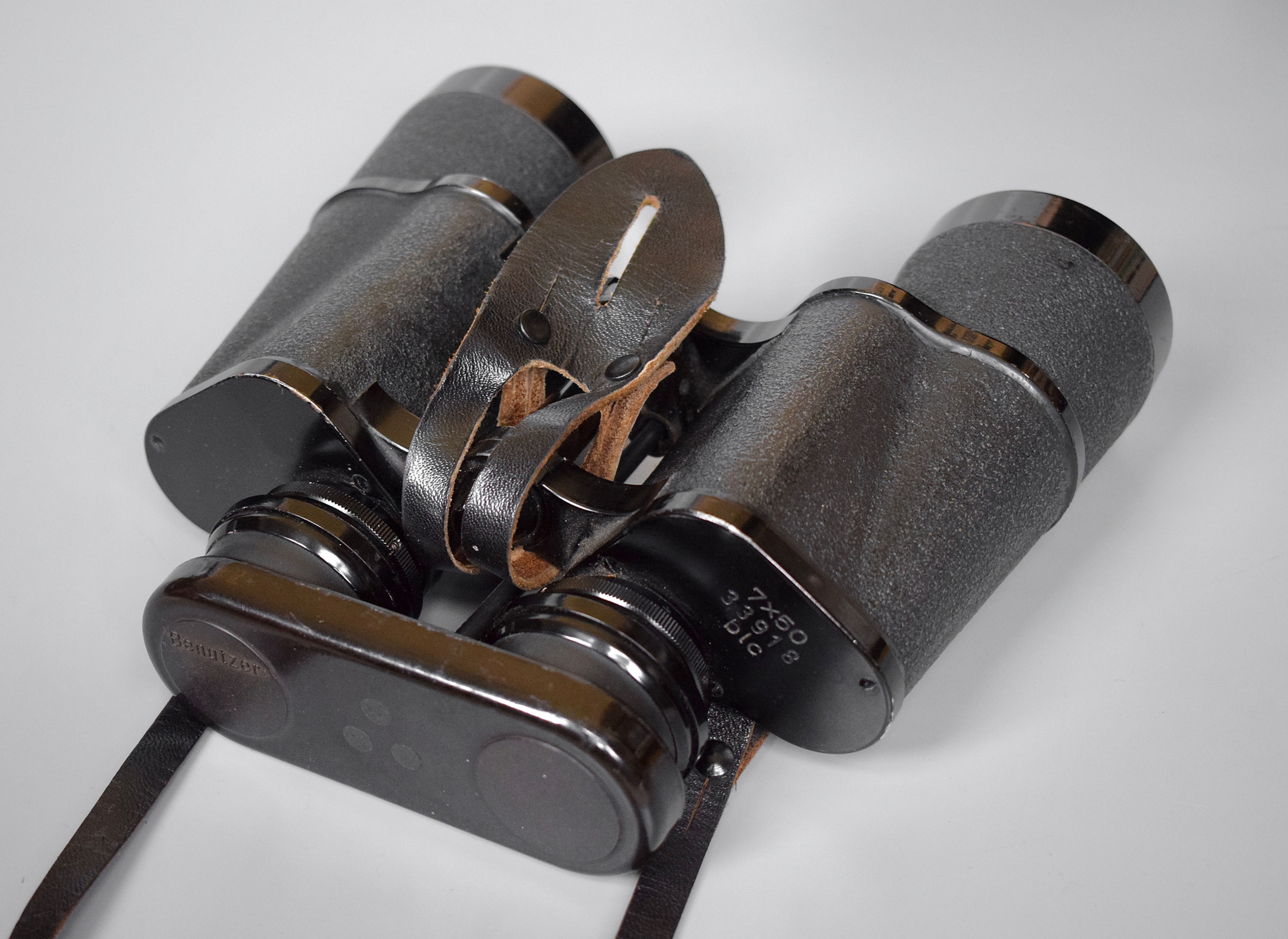 Zeiss 7x50 Kriegsmarine gas mask binoculars 'blc'