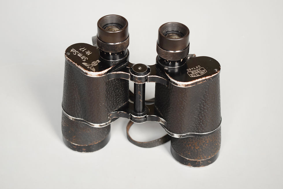 Thumbnail: Zeiss 7x50 Kriegsmarine Murwik U-boat training school binoculars