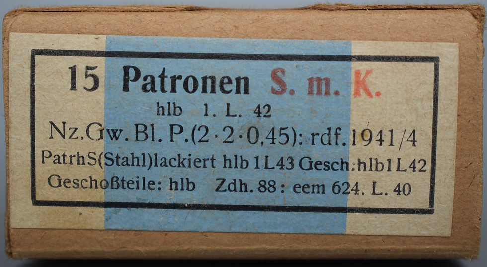 Thumbnail: 7.92x57mm S.m.K. ammunition boxes set