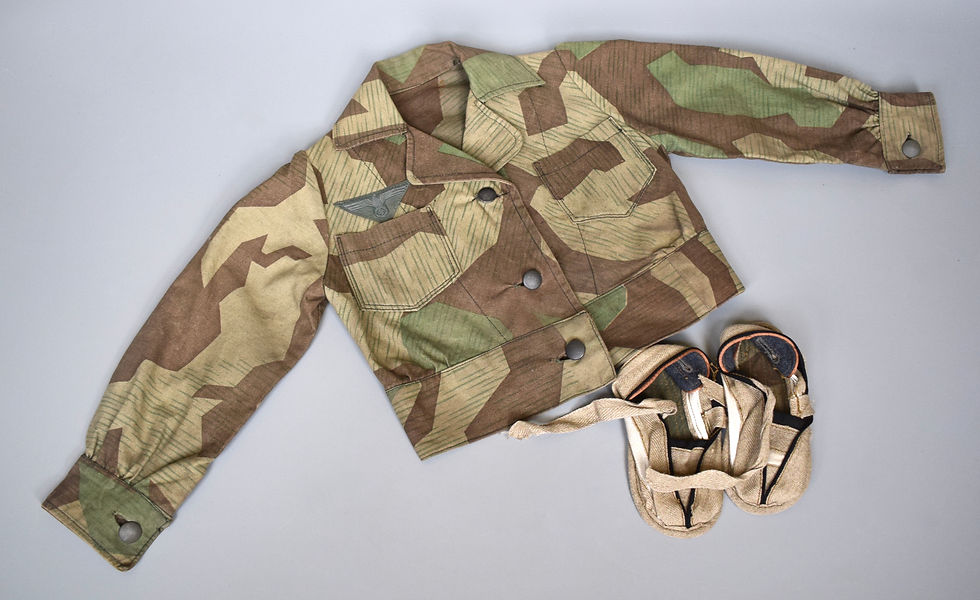 Splittertarn camo child's M44 style jacket & shoes