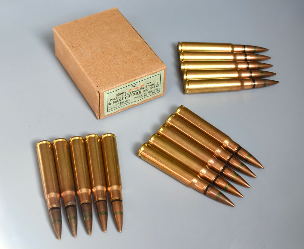 7.92x57mm Tropical P.m.K (v) 'avu 1943'
