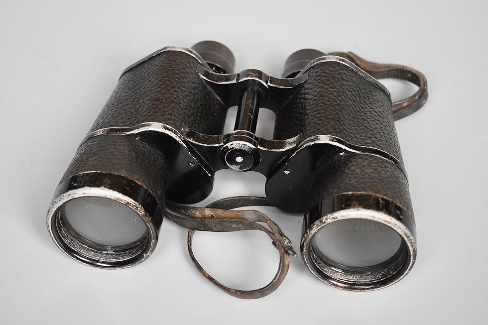 Thumbnail: Zeiss 7x50 Kriegsmarine Murwik U-boat training school binoculars