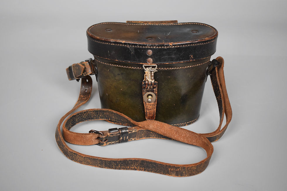 Pre-war 6x30 Dienstglas case 'Busch 1938 WaA326' + strap