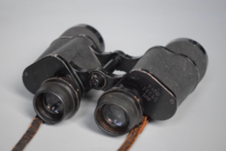Zeiss 7x50 Kriegsmarine gas mask binoculars 'blc'