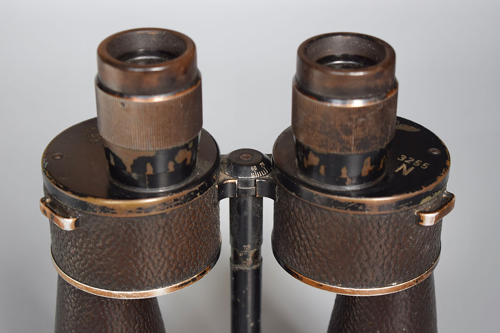 Thumbnail: Early Leitz Wetzlar 7x50 Kriegsmarine U-boat binoculars