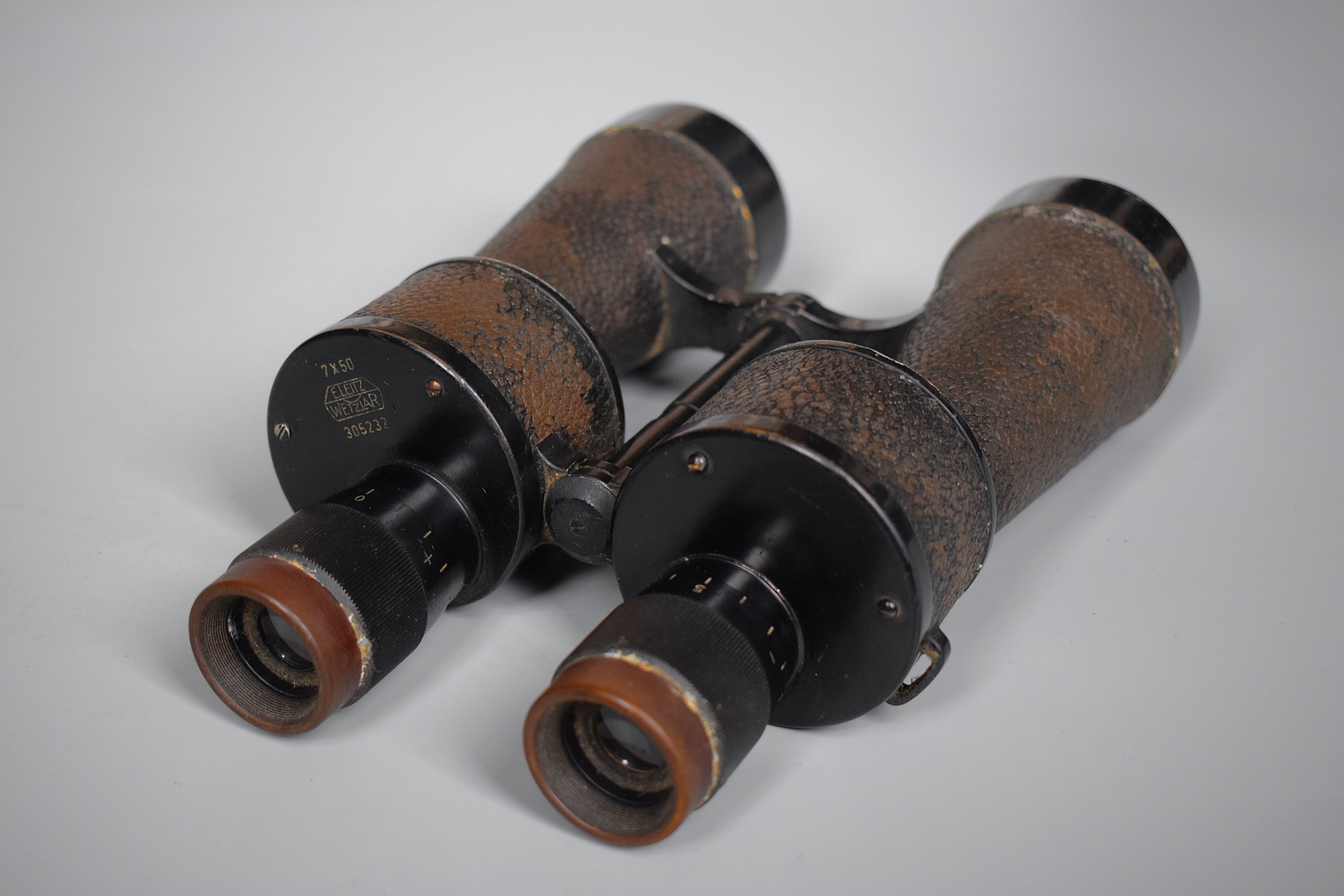 Early Leitz Wetzlar 7x50 Kriegsmarine U-boat binoculars