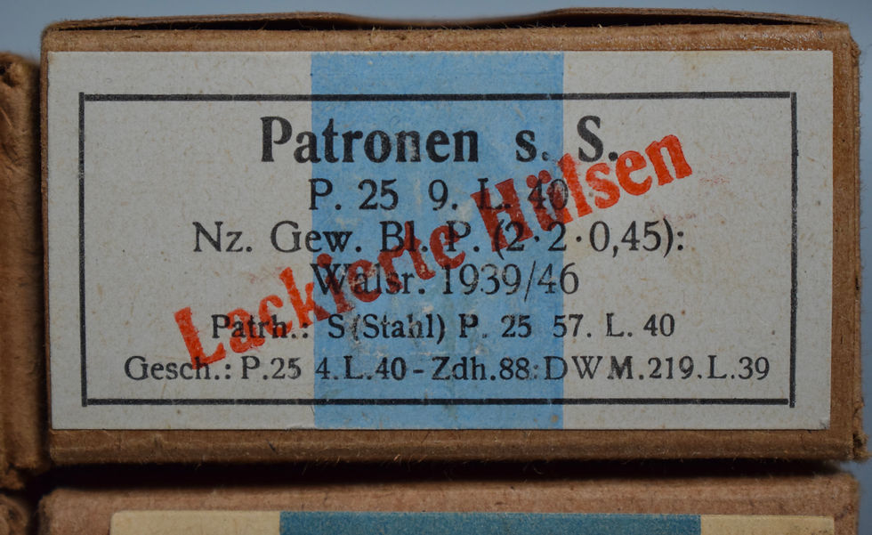 Thumbnail: 7.92x57mm Patronen s.S. ammunition boxes set