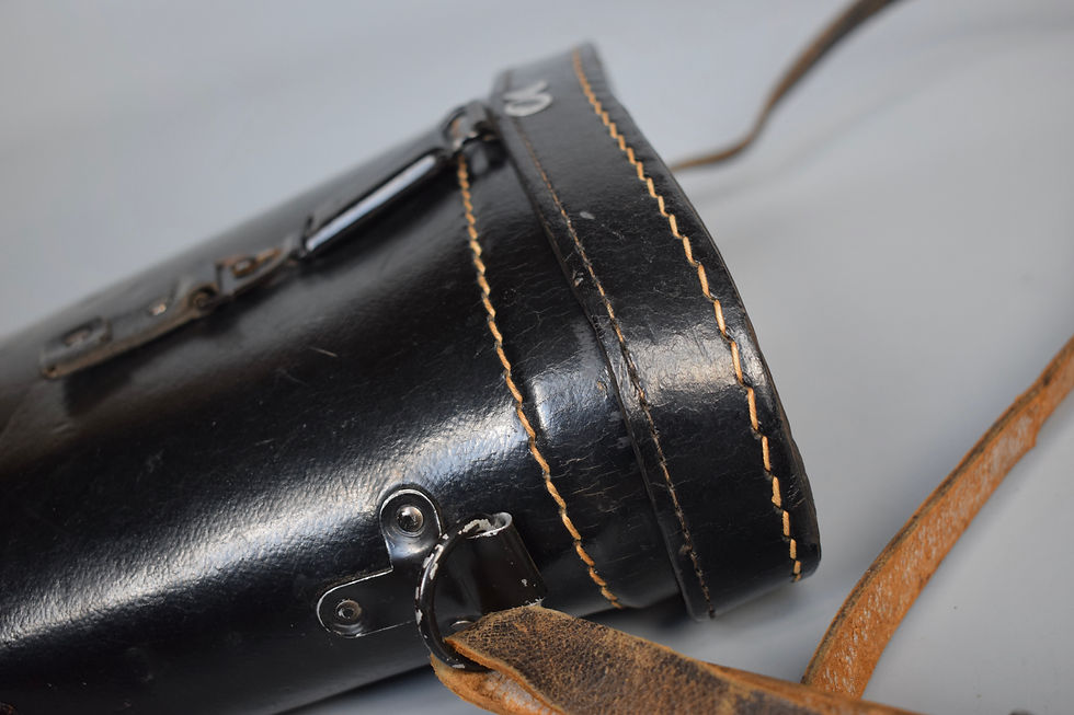 Thumbnail: Complete 7x50 / 10x50 Presstoff binocular case '1942 WaA' + shoulder str