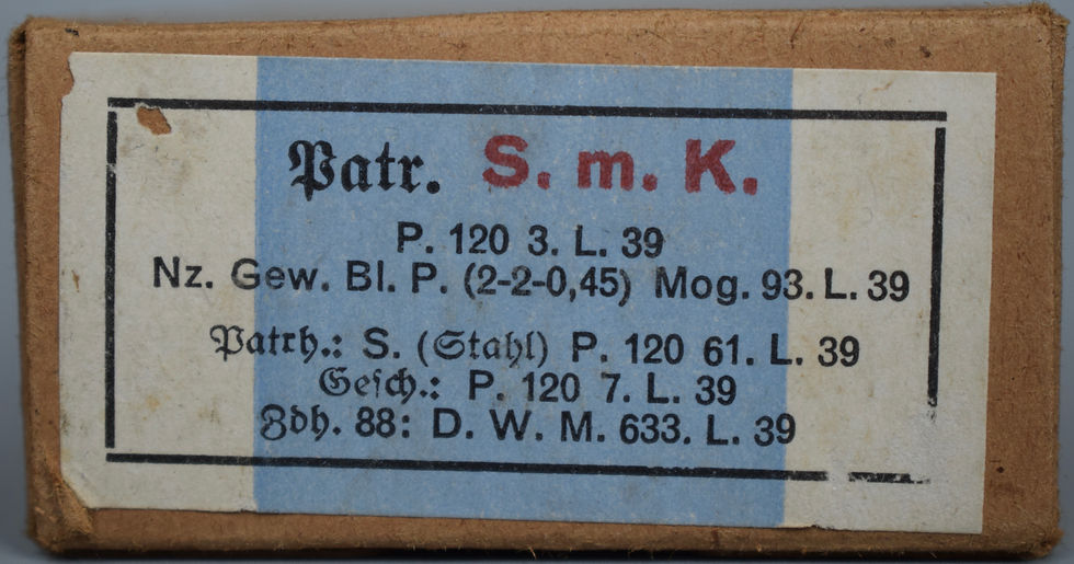 Thumbnail: 7.92x57mm S.m.K. ammunition boxes set