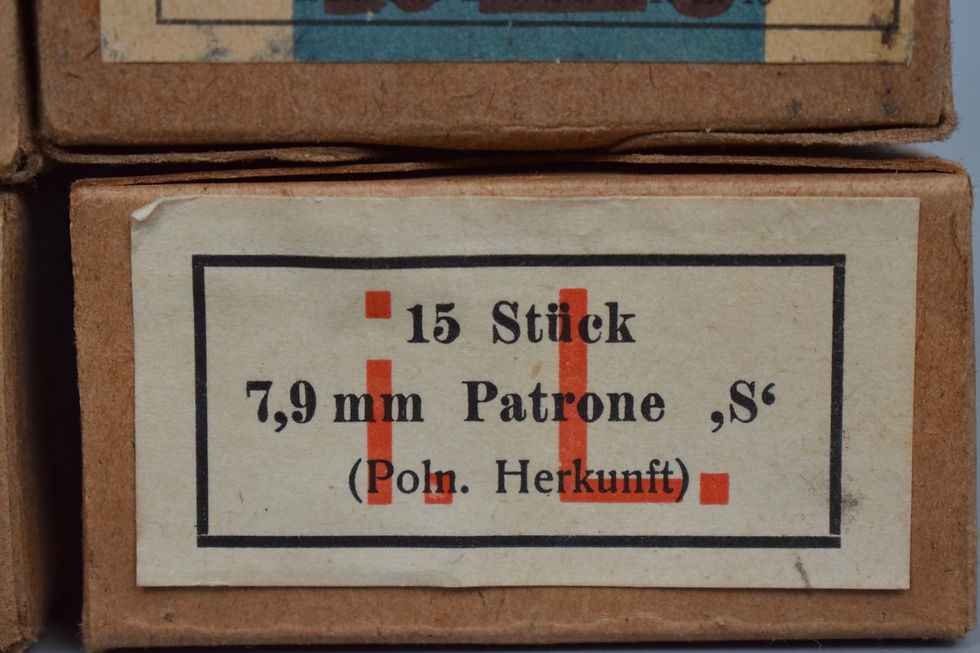 Thumbnail: 7.92x57mm Patronen ammunition boxes set x6