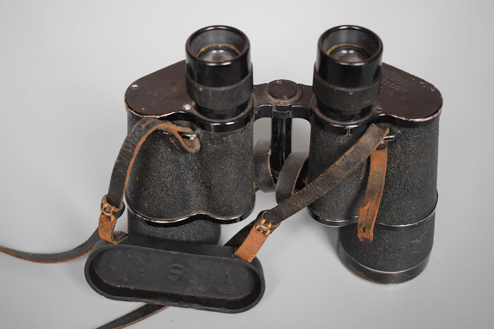 Thumbnail: Zeiss 7x50 Kriegsmarine binoculars 'blc' + accessories