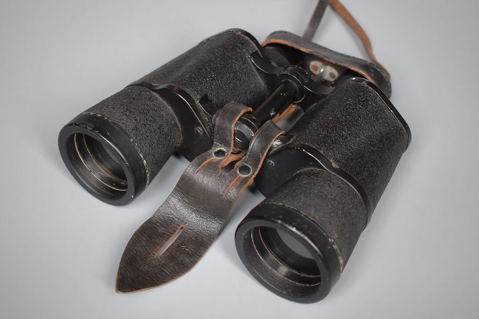 Thumbnail: Complete Srb & Stys 'bmk' 7x50 Dienstglas binoculars + case