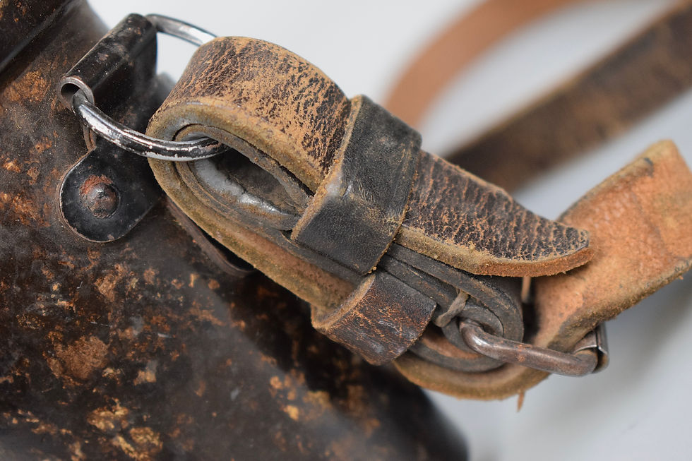 Thumbnail: Brown Bakelite 6x30 Dienstglas case w/ strap